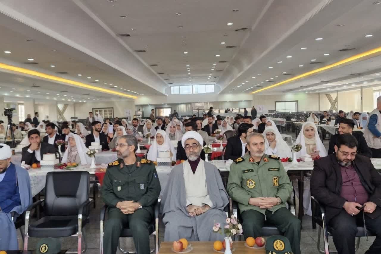 اولین مراسم ازدواج دانشجویی دانشگاه افسری و تربیت پاسداری امام حسین (ع) برگزار شد