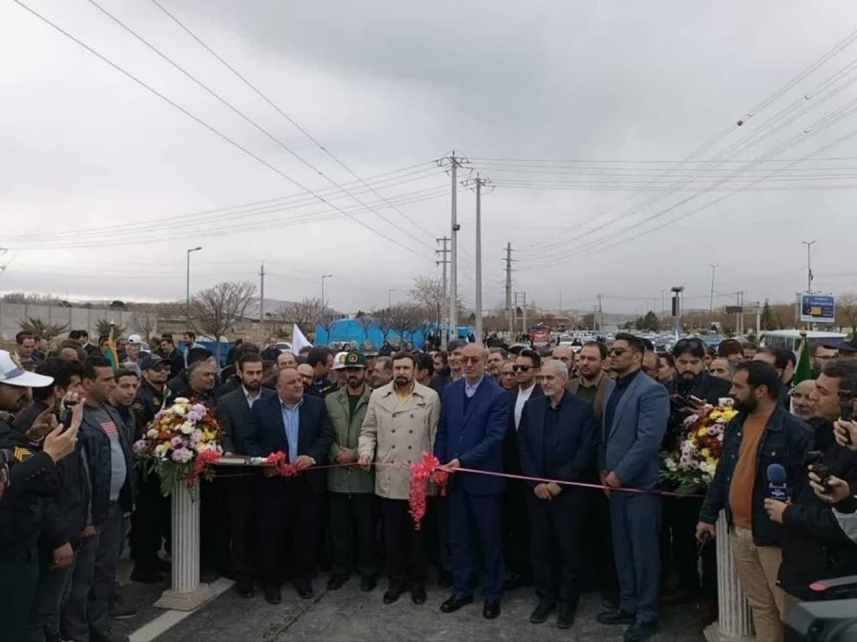 افتتاح پل راهبردی قره‌سو در کرمانشاه با حضور مسئولان استانی