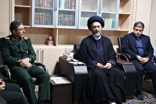دیدار نوروزی سردار محمدی اصل فرمانده سپاه استان با آیت‌الله عاملی