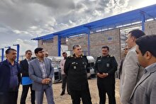 بازدید سردار حزنی و سردار نظری از اردوگاه کرامت و دهکده امید و زندگی استان کرمان