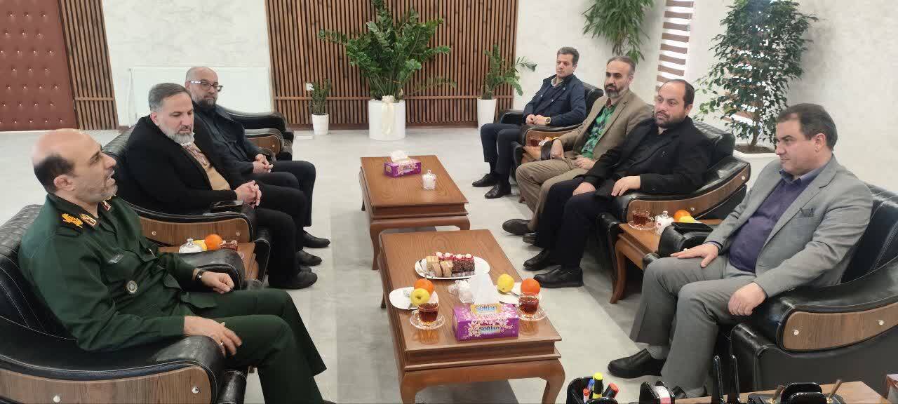 دیدار مدیر کل آبفا استان البرز و مسئولین استان، با سردار حیدرنیا فرمانده سپاه امام حسن مجتبی علیه السلام استان البرز دیدار مدیر کل آبفا استان البرز و مسئولین استان، با سردار حیدرنیا فرمانده سپاه امام حسن مجتبی علیه السلام استان البرز