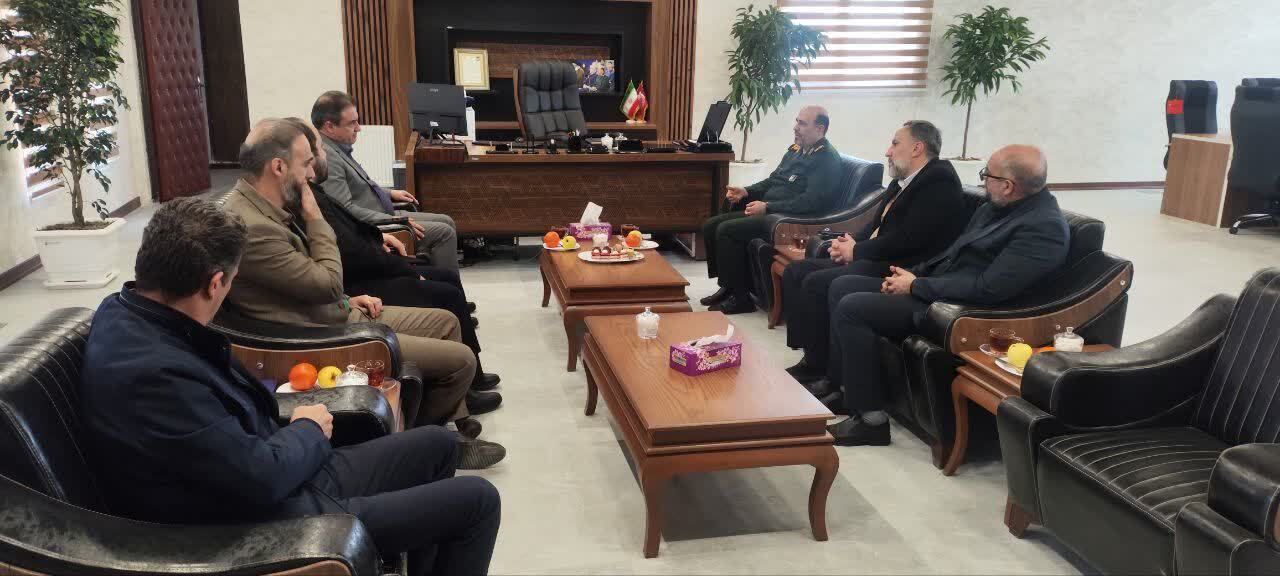دیدار مدیر کل آبفا استان البرز و مسئولین استان، با سردار حیدرنیا فرمانده سپاه امام حسن مجتبی علیه السلام استان البرز دیدار مدیر کل آبفا استان البرز و مسئولین استان، با سردار حیدرنیا فرمانده سپاه امام حسن مجتبی علیه السلام استان البرز