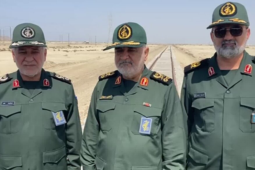 بازدید فرمانده کل سپاه از پروژه راه‌آهن چابهار – زاهدان؛ پیشرفت ۸۰ درصدی یک شاهکار ملی
