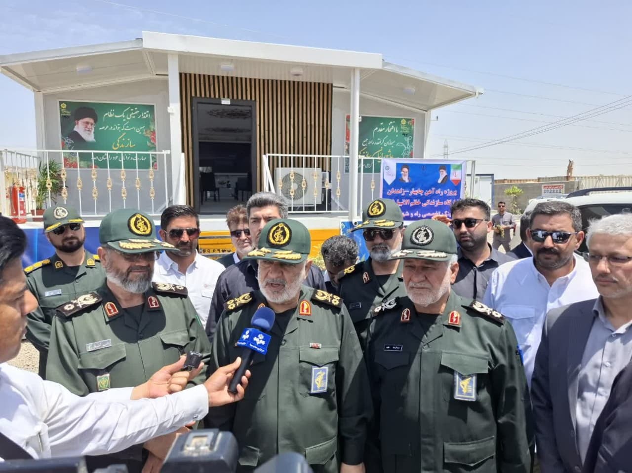 بازدید فرمانده کل سپاه از پروژه راه‌آهن چابهار – زاهدان؛ پیشرفت ۸۰ درصدی یک شاهکار ملی