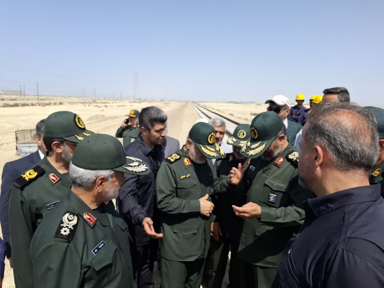 بازدید فرمانده کل سپاه از پروژه راه‌آهن چابهار – زاهدان؛ پیشرفت ۸۰ درصدی یک شاهکار ملی