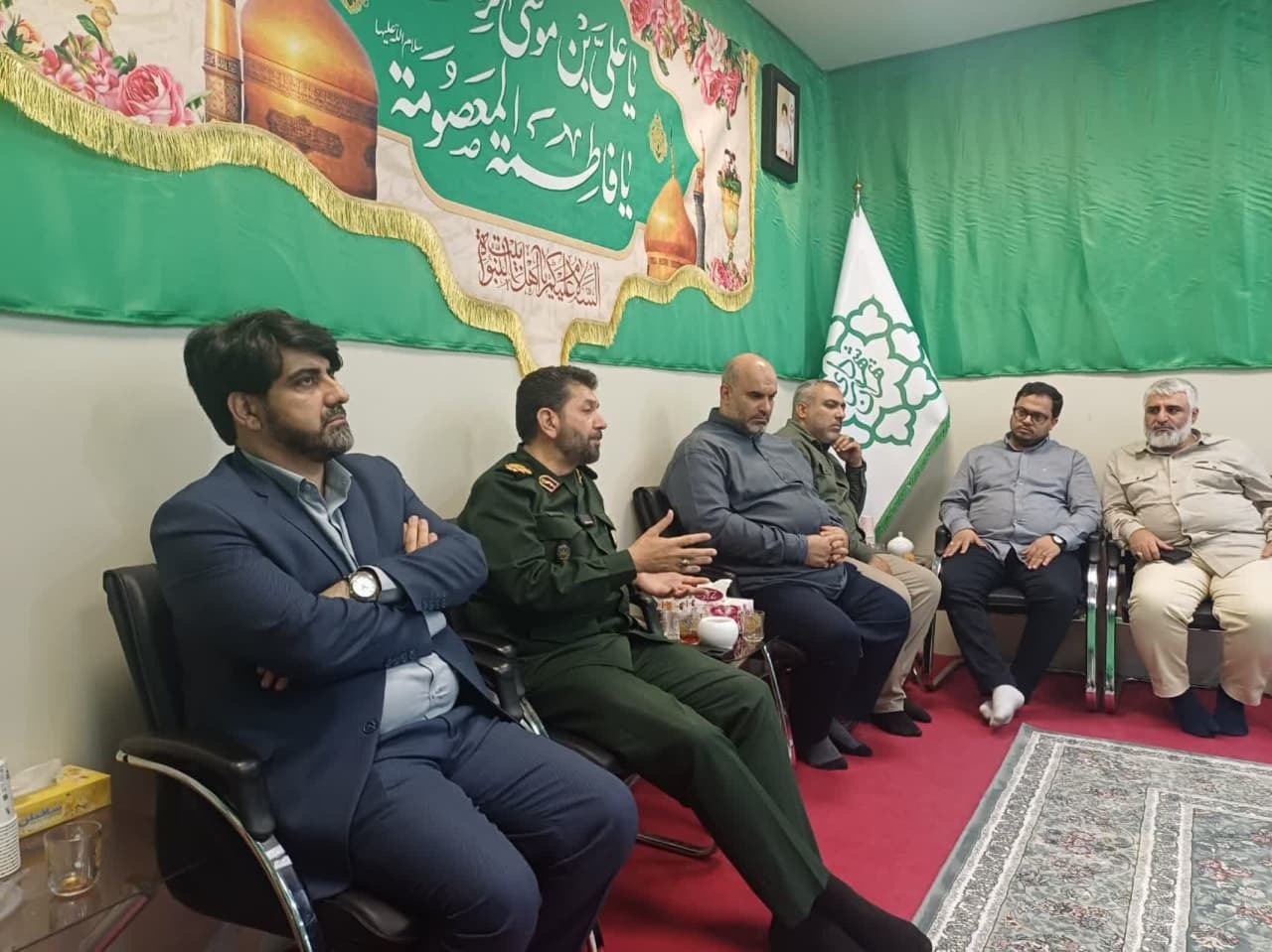 بازدید سردار فرماندهی سپاه تهران بزرگ از ستاد دهه کرامت و جشن امام رضایی ها
