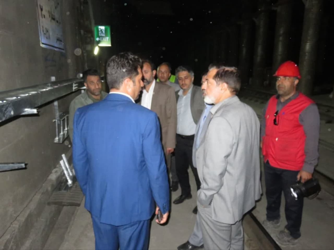 بازدید میدانی از پروژه ملی ساماندهی تاسیسات تونل راه‌آهن تهران–تبریز؛ گامی راهبردی در تحول حمل‌ونقل ریلی پایتخت