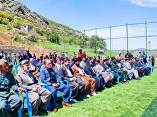 افتتاح زمین چمن مصنوعی روستای «بهرام آباد» در شهرستان سروآباد