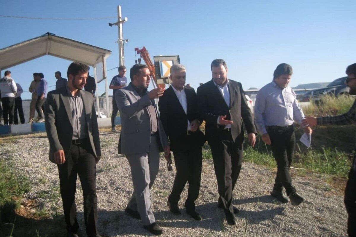 بازدید نماینده مجلس و مسئولان استانی از پروژه مدول دوم تصفیه‌خانه فاضلاب کرمانشاه