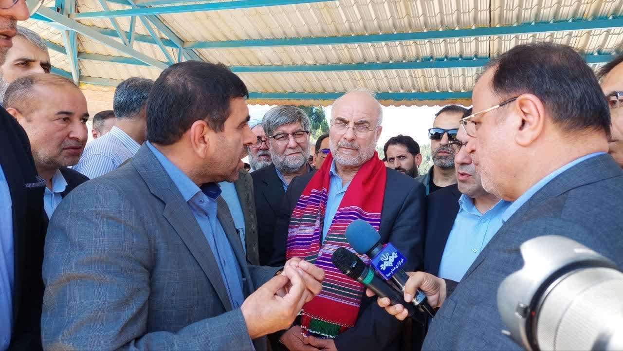 بازدید رئیس مجلس شورای اسلامی از پروژه سد نرماب