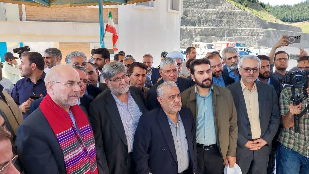 بازدید رئیس مجلس شورای اسلامی از پروژه سد نرماب