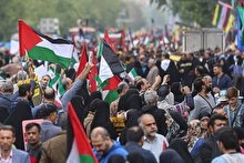 یزدی‌ها حمایت از فلسطین را فریاد می‌زنند