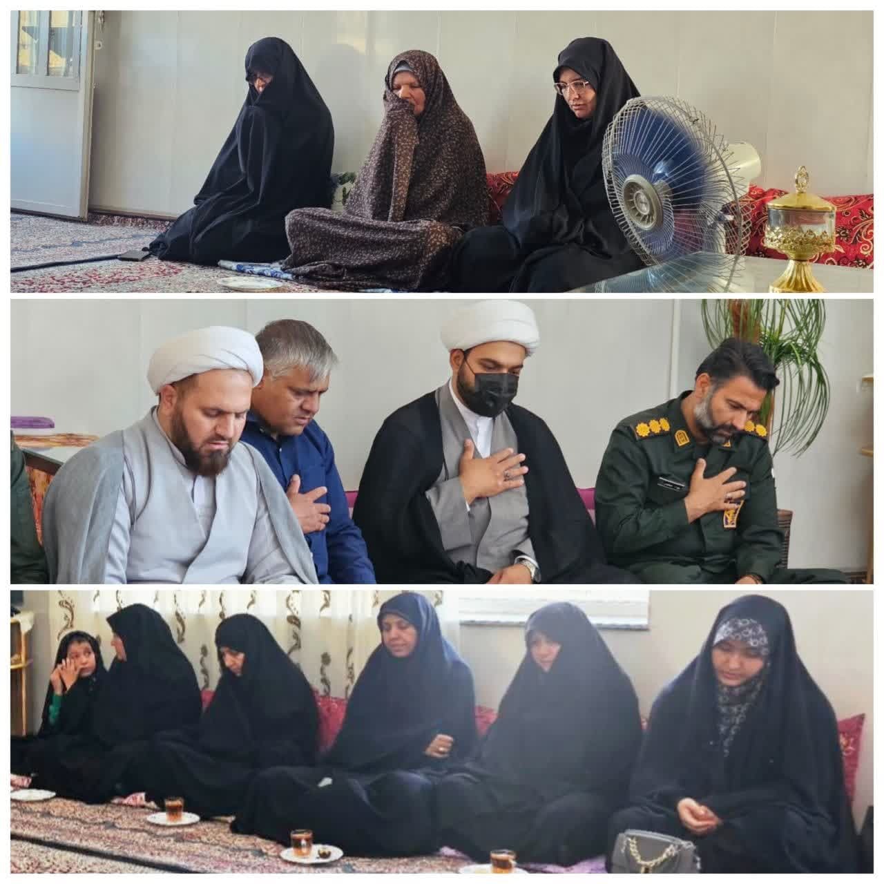 دیدار مسئولین ناحیه مقاومت بسیج سپاه شهرستان کوهبنان با خانواده معظم شهید رسانه و روابط عمومی