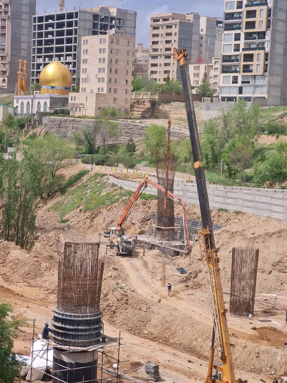 بازدید استاندار اردبیل از پروژه کلان پل کمربندی سرعین