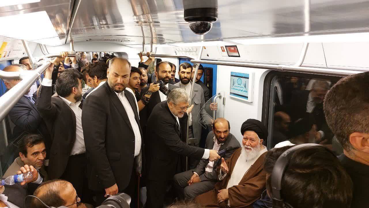 بازدید آیت‌الله علم‌الهدی از پروژه خط ۳ قطار شهری مشهد و تقدیر از قرارگاه سازندگی خاتم الانبیاء(ص)
