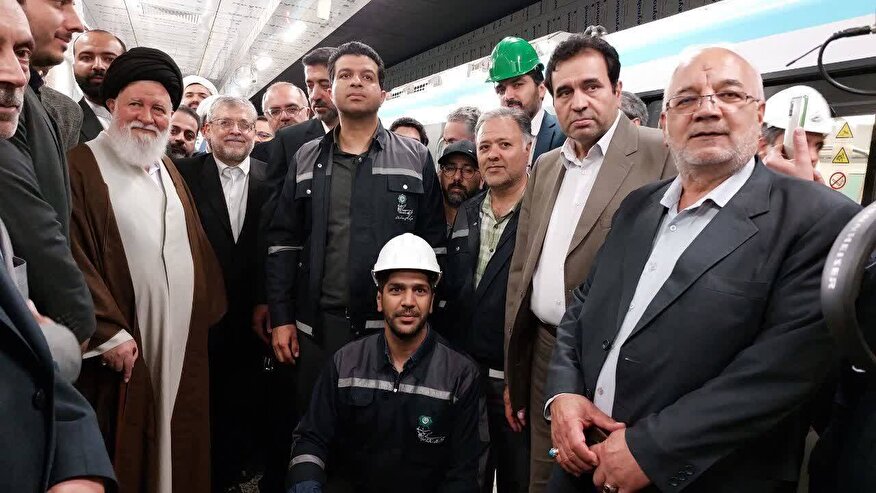 بازدید آیت‌الله علم‌الهدی از پروژه خط ۳ قطار شهری مشهد و تقدیر از قرارگاه سازندگی خاتم الانبیاء(ص)