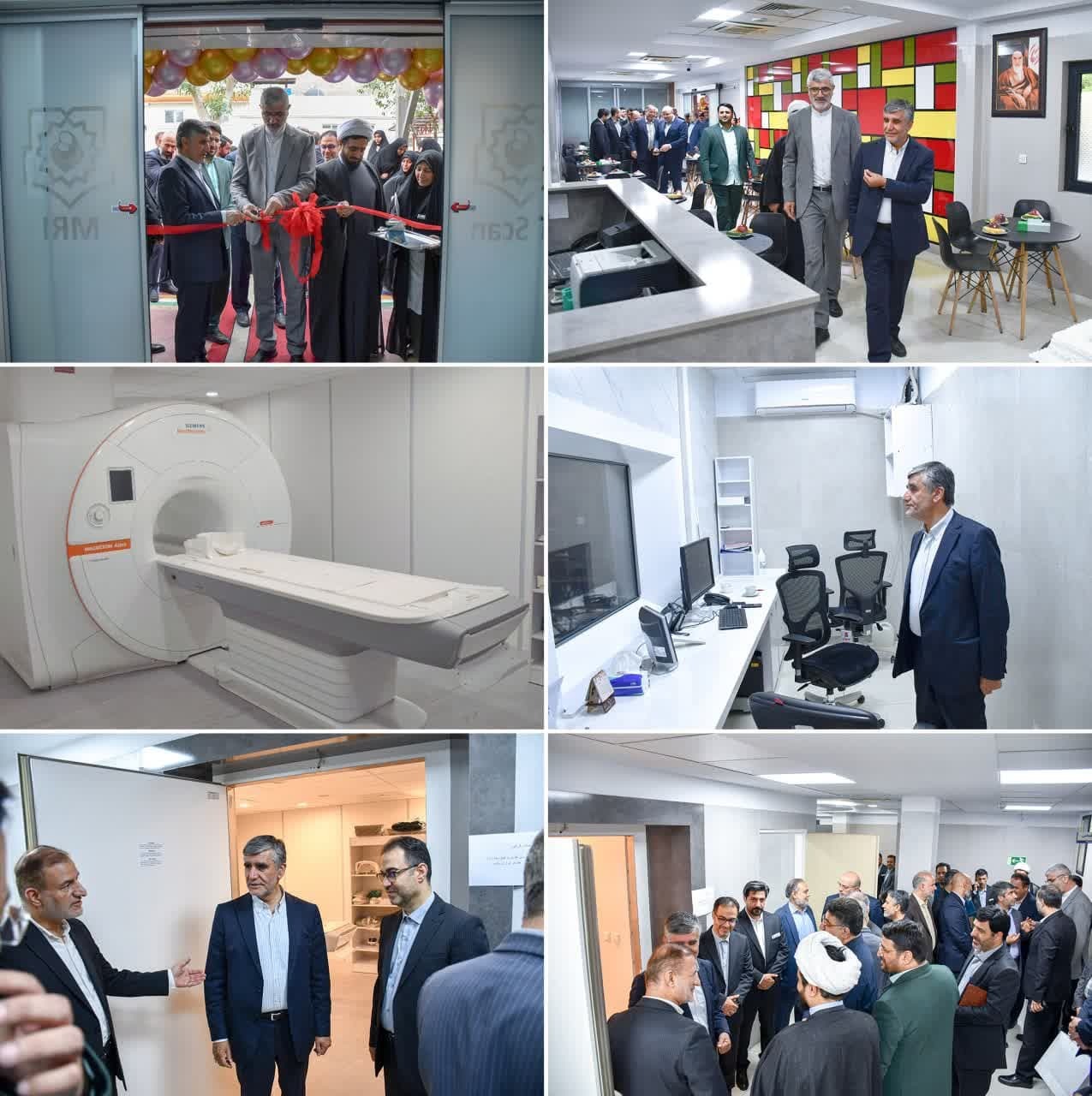 افتتاح بخش MRI بیمارستان نجمیه با حضور رئیس دانشگاه علوم پزشکی بقیه‌الله (عج)