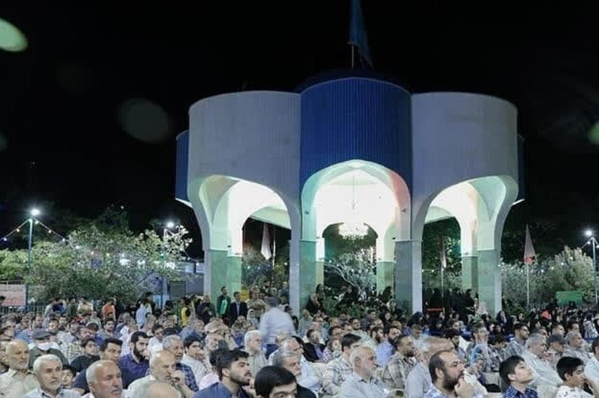 صحن مقبره الشهدای شهرک شهید محلاتی تهران افتتاح شد