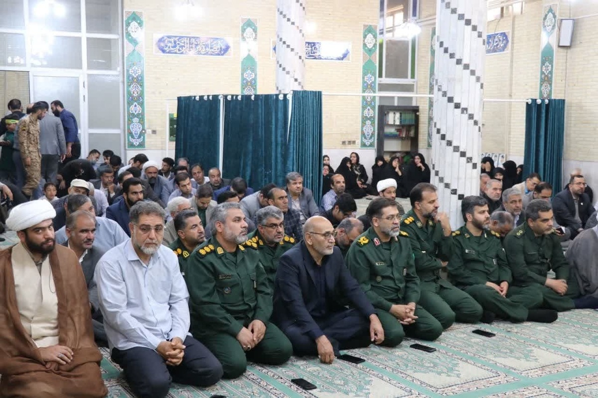 برگزاری مراسم یادبود جانباز معزز دوران دفاع مقدس شهید حسین امیدواری