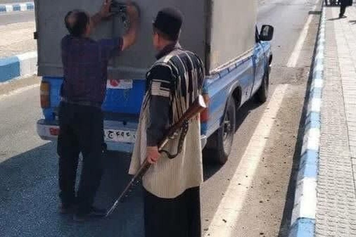 حضور عشایر بختیاری در کنار نیروهای نظامی برای بازرسی