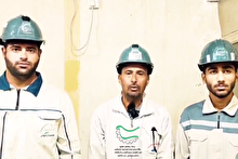کارگران خوزستانی پای کار ایران اسلامی