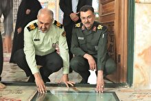 ادای احترام فرماندهان و نیروهای نظامی و انتظامی استان سمنان به مقام شامخ شهدا