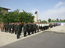 برگزاری مراسم صبحگاه مشترک در سپاه ناحیه رزن