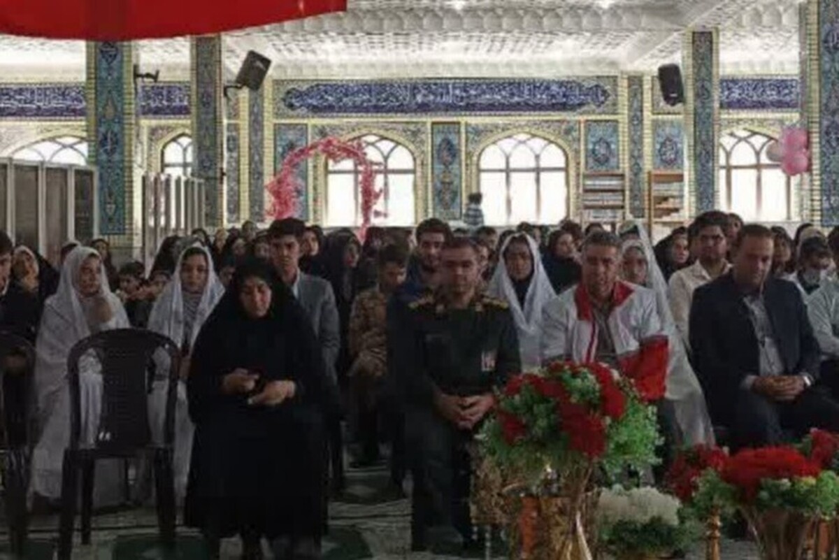 برگزاری مراسم ازدواج آسان ۱۰ زوج در شهرستان بافت