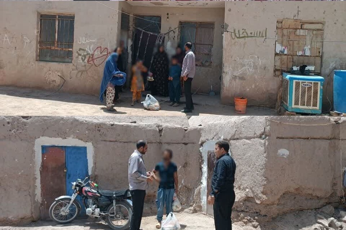 سرکشی و دلجویی مسئول بسیج سازندگی سپاه فهرج از معسرین بخش نگین کویر فهرج