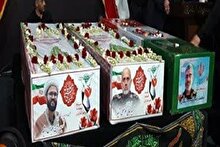 تشییع سپهبد شهید غلامعلی رشید، فرزندش و سردار نصیر باغبان