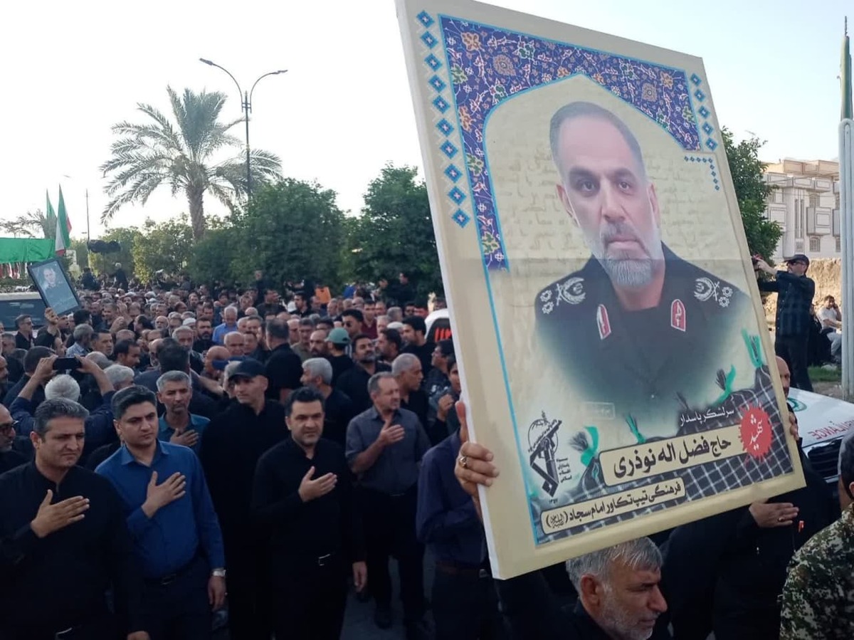 سردار گمنام، سرلشکر شهید‌‌ حاج فضل الله نوذری در آغوش خاک آرام گرفت