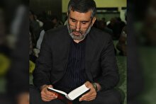 برگزاری محفل قرآنی بر سر مزار شهید حاجی زاده