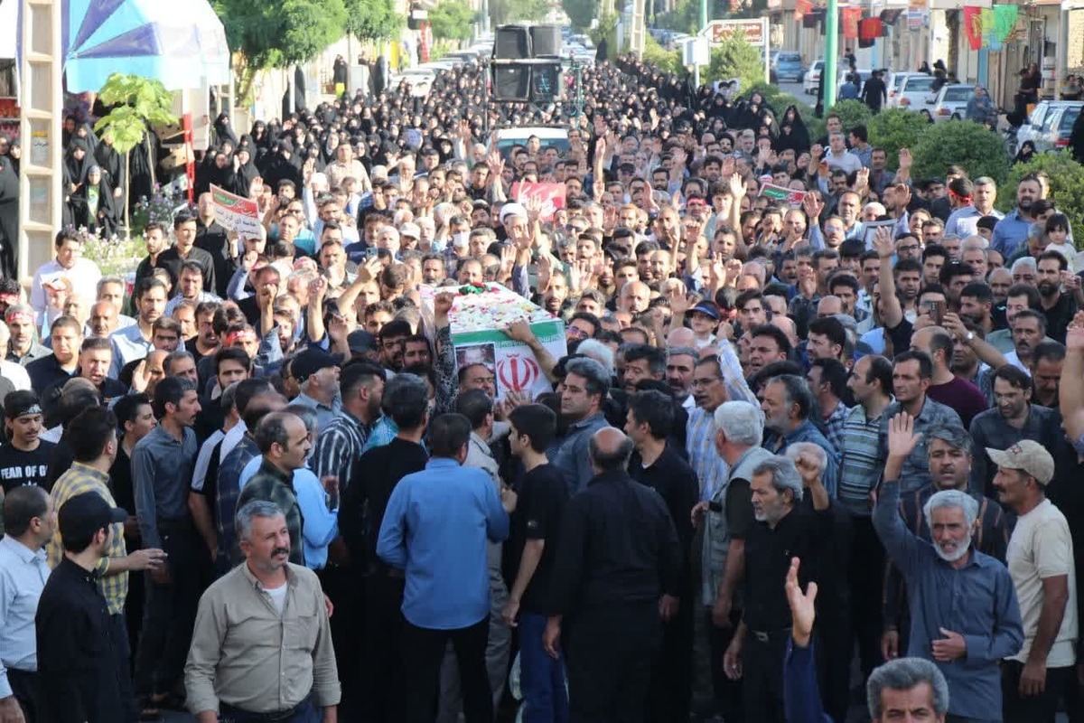 تشییع باشکوه شهید طریق القدس شهر کوشک
