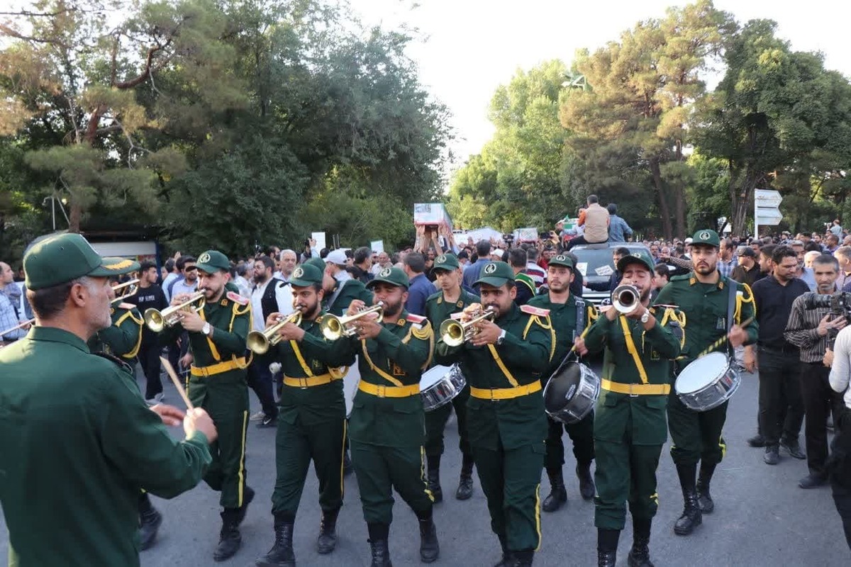 تشییع باشکوه شهید طریق القدس اصفهان