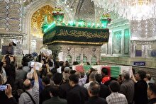 آیین تشییع پیکر مطهر شهید سردار منصور صفرپور در حرم شاهچراغ(ع)