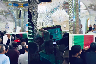 برگزاری مراسم تشیع سردار شهید منصور صفرپور و شهید آزاد زارع پور