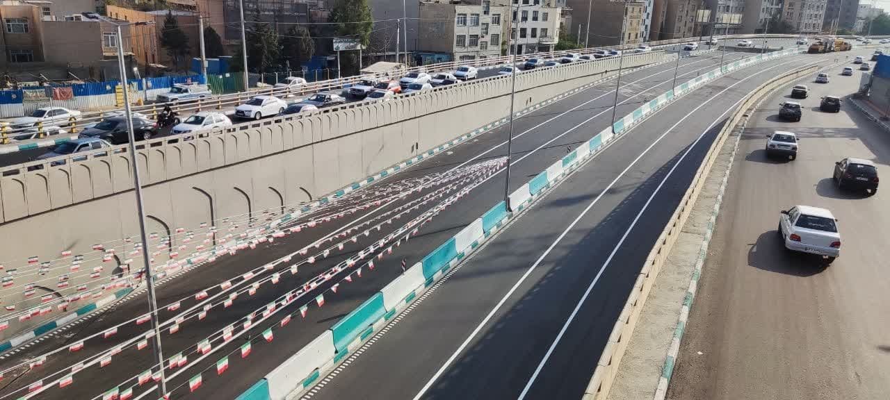 پایان عملیات پروژه تقاطع غیرهمسطح آبشناسان - جنتآباد پایان عملیات پروژه تقاطع غیرهمسطح آبشناسان - جنتآباد