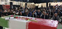 آئین معنوی استقبال از شهید خوشنام دوران دفاع مقدس در ارسنجان برگزار شد