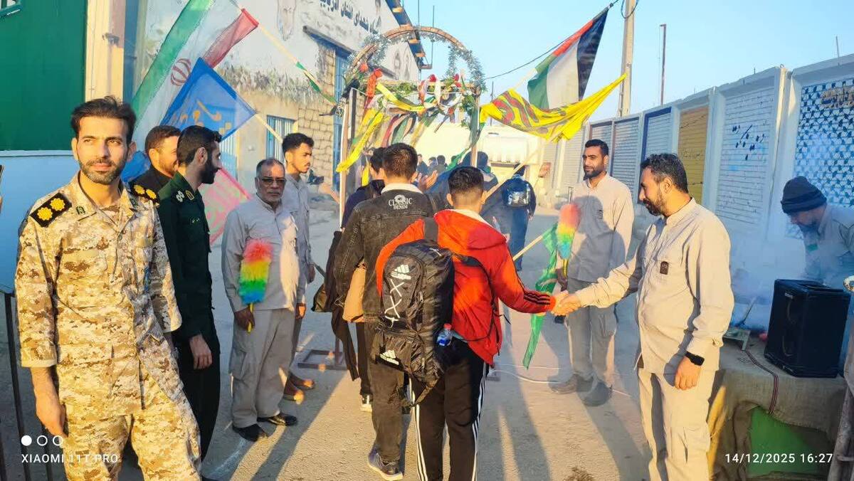 حضور دانش آموزان ناحیه مقاومت بسیج دزفول در اردوگاه شهید مسعودیان و استقبال کمیته خادمین شهدا سازمان اردویی، راهیان نور و گردشگری سپاه ولی عصر عج خوزستان