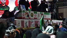 وداع با ۵ شهید پایتخت مقاومت جهان اسلام-کرمان  در میدان کوثر