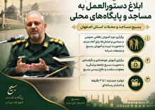ابلاغ دستورالعمل برنامه‌های آموزشی و فرهنگی به مساجد و پایگاه‌های محلات استان اصفهان