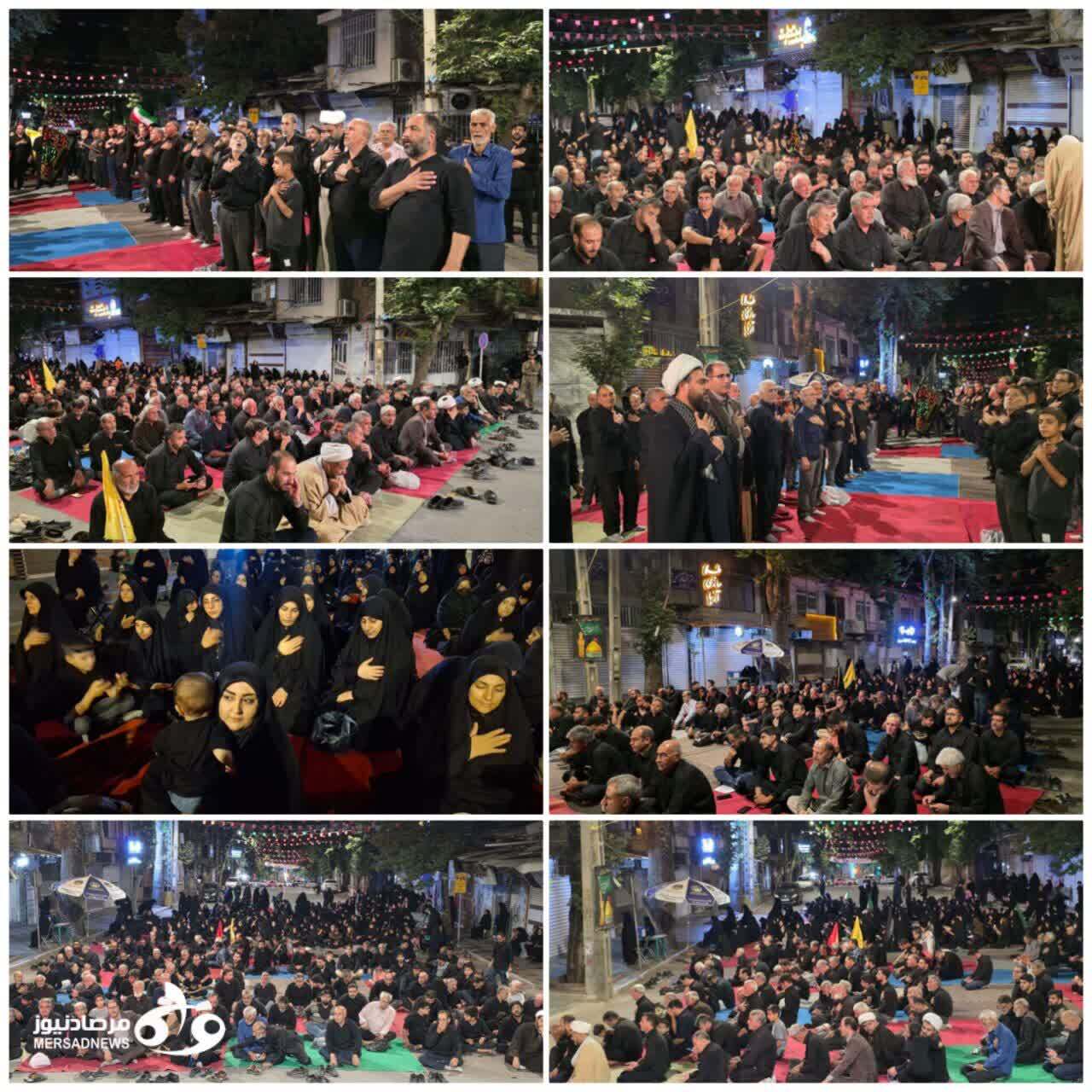 عزاداری کرمانشاهیان در تجمعات شبانه