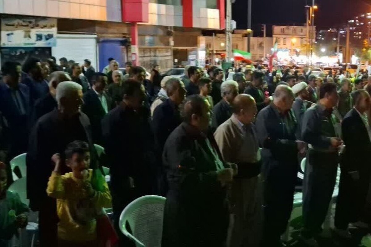 تجمع مردم پاوه به مناسبت سالروز آزادسازی خرمشهر