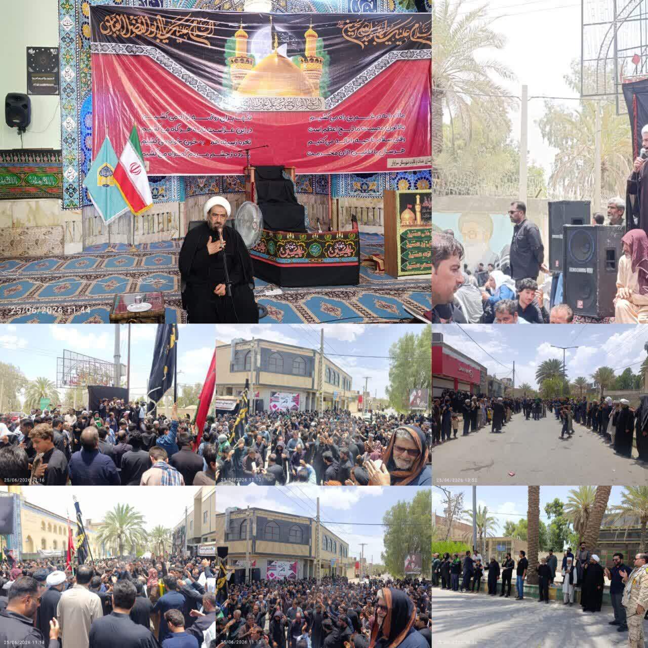 مراسم عزاداری در روز عاشورا حسینی در شهرستان سراوان