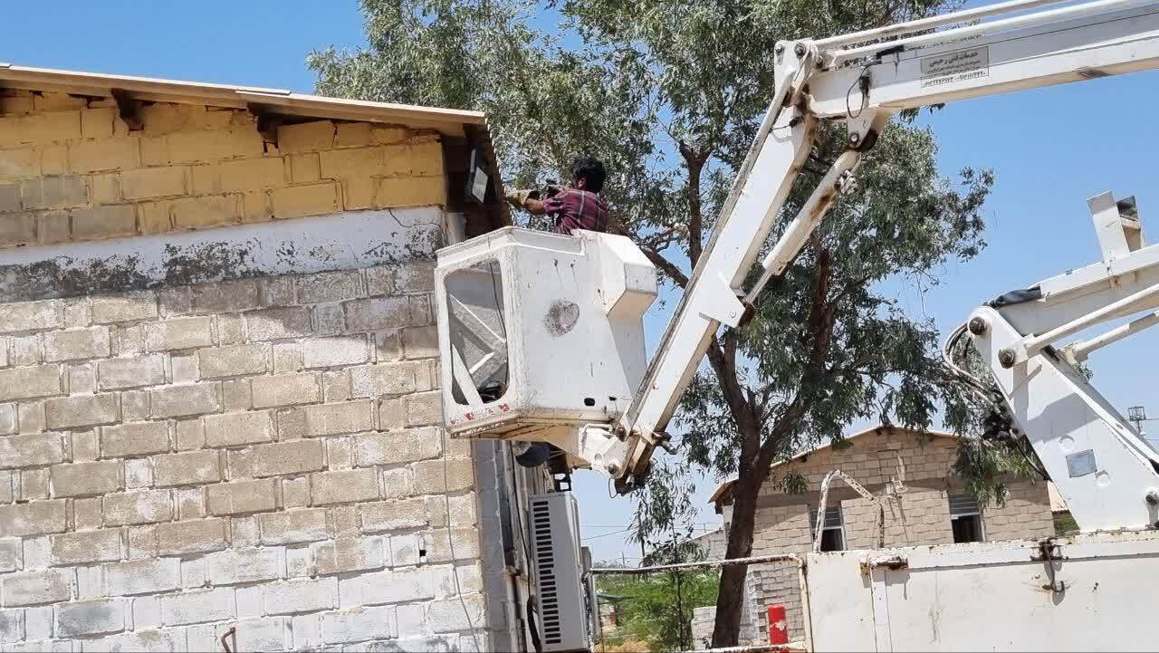 کارگران خوزستان پای کار اربعین حسینی علیه السلام