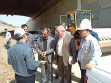 بازدید شهردار و اعضای شورای اسلامی شهر بروجرد از پروژه تقاطع غیرهمسطح امام خمینی(ره) این شهر
