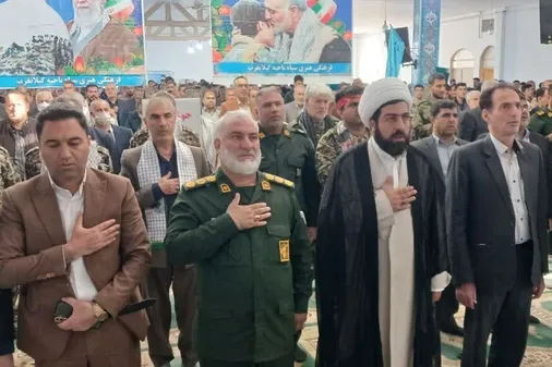 نمایش اقتدار بسیجیان در گیلانغرب