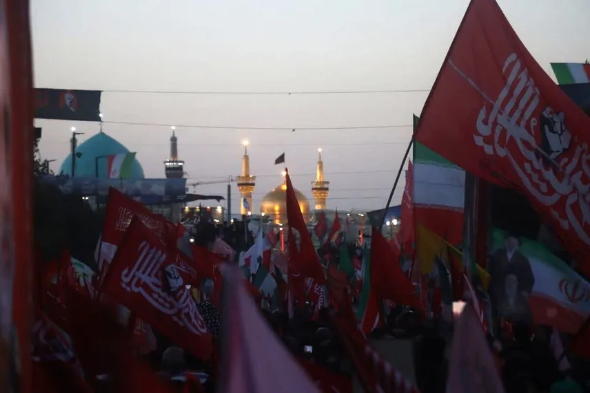 تشییع پیکر پاک قائد شهید امت در مشهد مقدس
