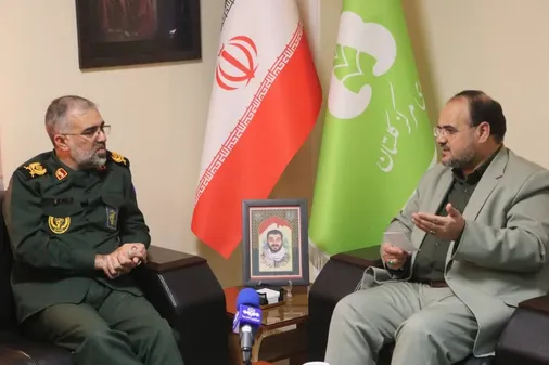 دیدار فرمانده سپاه نینوا گلستان با مدیر کل صدا و سیمای مرکز استان