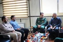 دیدار سردار سهندی فرمانده سپاه انصارالمهدی (عج) استان با رئیس دانشگاه علوم پزشکی زنجان